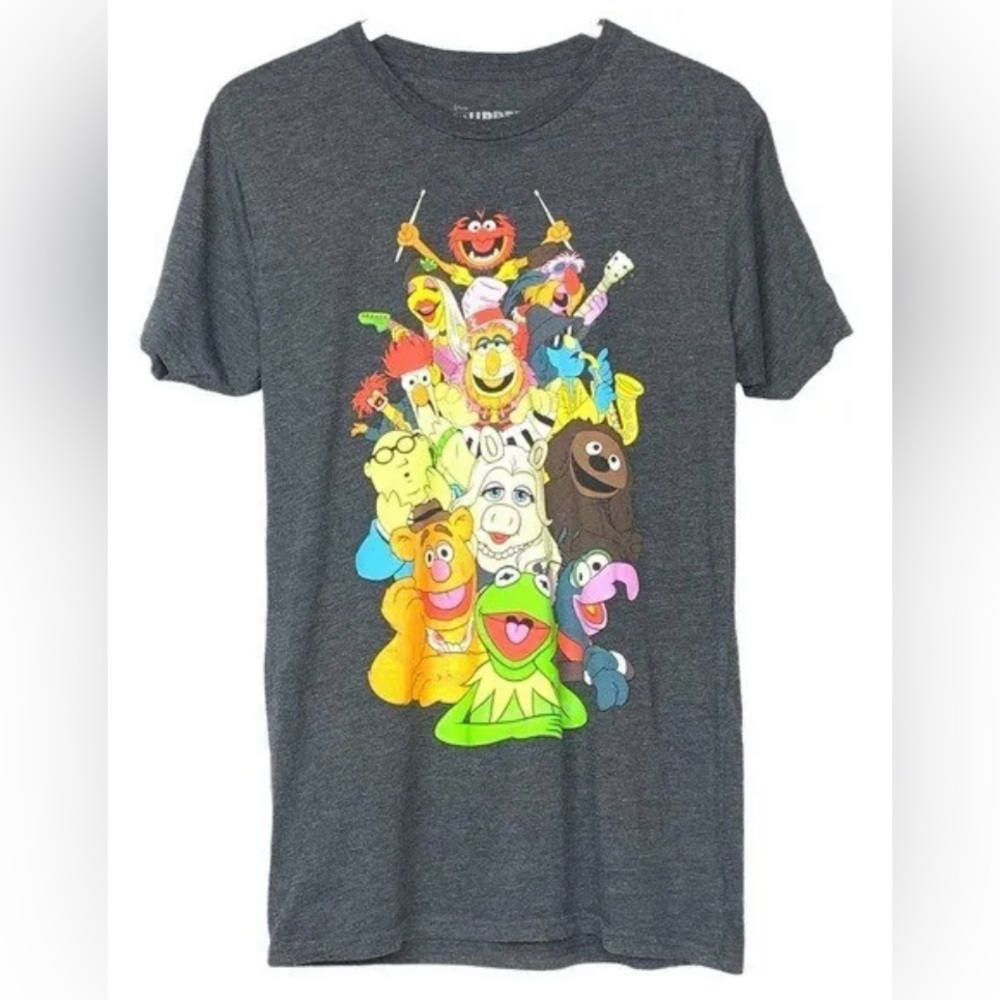 Disney Muppets Shirt Mens Medium Grey Graphic Tee Unisex